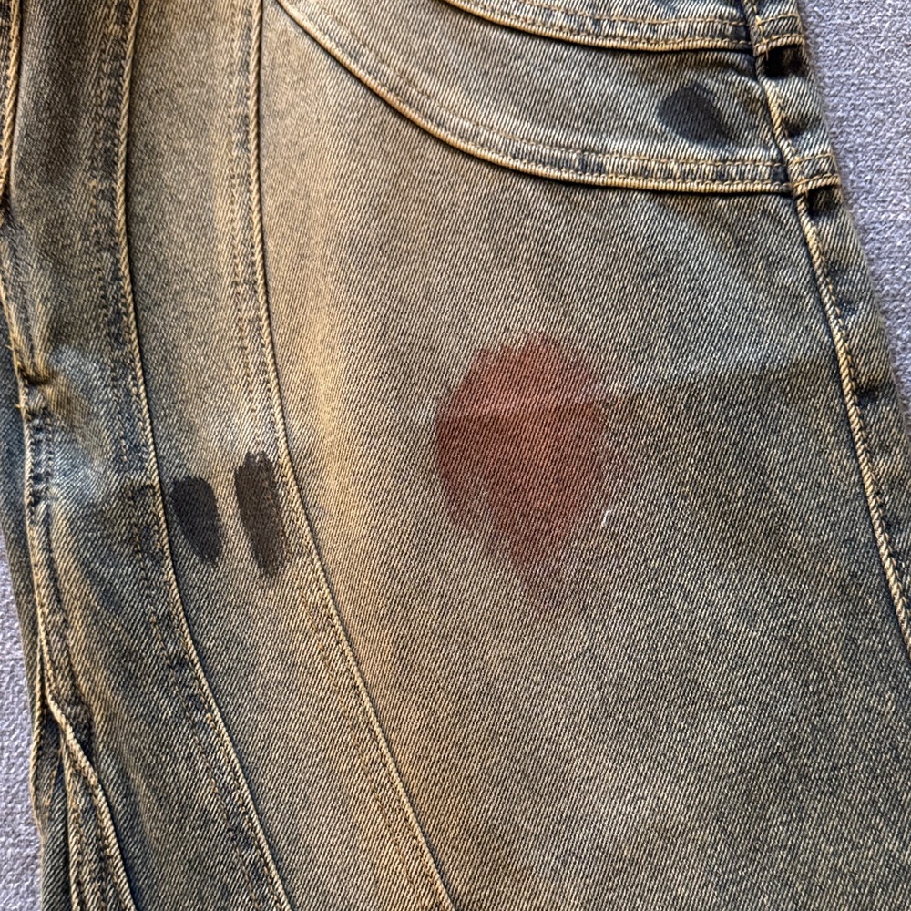 NWOT/Young Men's No/Faith Studo Distressed Jeans/Heavy Weight/Bell Bottoms - Picture 6 of 16